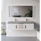 Castello Usa Thames 60-inch White Vanity Set with Gray Top and Gold Handles CB-MC-60W-GLD-20146-GR - alternate 4
